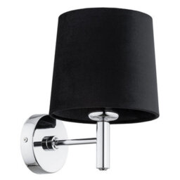 Luminosa Lighting Luminosa Bolzano Plus Wall Lamp With Shade Dark Grey, Chrome - thumbnail 2