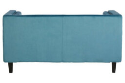 Orsina Felisa Two Seat Blue Velvet Sofa - thumbnail 4