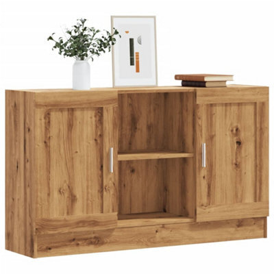 Berkfield Sideboard Artisan Oak 120X30.5X70 Cm Engineered Wood - image 1