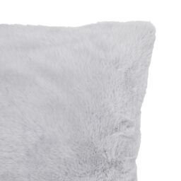 Grey Rabbit Faux Fur Effect Indoor Cushion, (L)43Cm X (W)43Cm - thumbnail 4