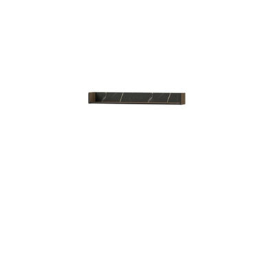 Arte Prestigo Modern Wall Shelf - Sleek Design In Oak Walnut & Black Matt, H140mm W1200mm D210mm