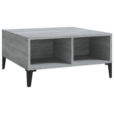 Berkfield Modern Coffee Table Grey Sonoma 60X60X30 Cm Engineered Wood - image 1