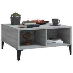 Berkfield Modern Coffee Table Grey Sonoma 60X60X30 Cm Engineered Wood - thumbnail 5