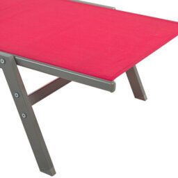 Beliani Sun Lounger Levanzo Reclining Metal Red - thumbnail 8