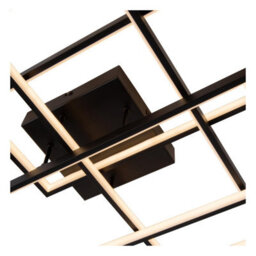 Lucide Lokero Flush Ceiling Light - Led Dim. Cct 1X60W 2700K/4000K - Black - thumbnail 4