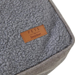 Gr8 Home Chunky Plush Quilted Dog Cat Pet Mattress Cushion Crate Pad Silver 100X70X11Cm - thumbnail 3