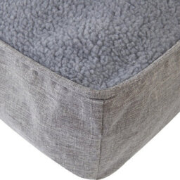 Gr8 Home Chunky Plush Quilted Dog Cat Pet Mattress Cushion Crate Pad Silver 100X70X11Cm - thumbnail 4