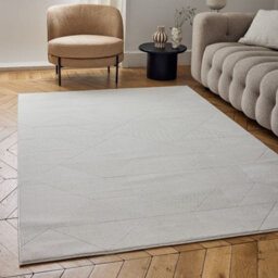 The Rugs Carmel Cream Abstract Area Rug And Runner Non Shedding, Stain Resistant, Soft - thumbnail 1