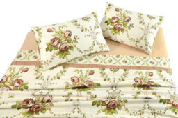 Kampala Hill Olivia Brushed Cotton Flannelette Floral Sheet Set - thumbnail 3
