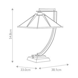 Luminosa Lighting Elstead Pomeroy 1 Light Table Lamp Western Bronze - thumbnail 2