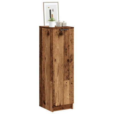 Berkfield Shoe Cabinet Old Wood 29.5X35X100.5 Cm Engineered Wood - image 1