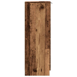 Berkfield Shoe Cabinet Old Wood 29.5X35X100.5 Cm Engineered Wood - thumbnail 5