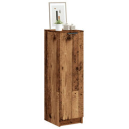 Berkfield Shoe Cabinet Old Wood 29.5X35X100.5 Cm Engineered Wood - thumbnail 1