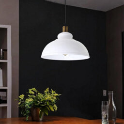 White Metal Easy Fit Ceiling Lamp Shade (D)29Cm Pendant Hanging Light Shade - thumbnail 3