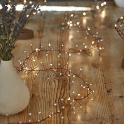 36 Warm White Leds Jewel Cluster Fairy Lights Battery Indoor Use - thumbnail 3