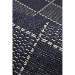 Melrose County Flatweave Navy Check Design Indoor Non-Slip Large Area Rug 160/225Cm - thumbnail 4