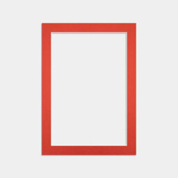 Ak Frames 7X5 Poppy Red Picture Mounts To Fit 6X4 Aperture Size - Mount Board Only (No Frame Included) - thumbnail 1