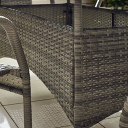 Furniturebox Antigua Rattan Garden Table And Chairs, 6 Seater Grey Garden Dining Set Patio Outdoor Table And Chairs  + Cover - thumbnail 5