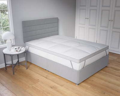 5Cm Thick Microfibre Soft Touch 2 Inch Mattress Topper - image 1
