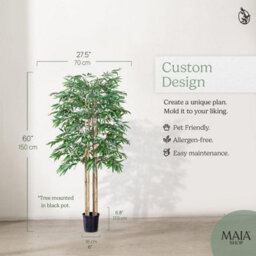Artificial Plant Bamboo Tree, Maia Shop For Home And Office Decoration, 150Cm - thumbnail 5