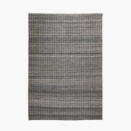 Pacific Lifestyle Indoor Outdoor Grey Double Stitch Design Rug Large - thumbnail 2