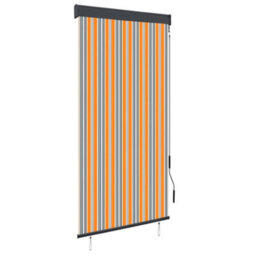 Berkfield Outdoor Roller Blind 100X250 Cm Yellow And Blue