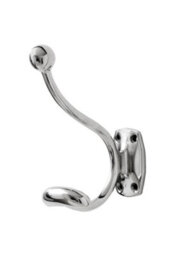 Chrome Single Hook Coat Hanger Modern, Durable And Stylish - thumbnail 1