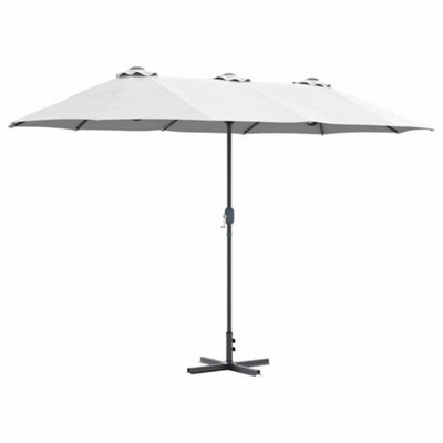 Berkfield Modern Garden Parasol Sand Powder-Coated Steel - image 1