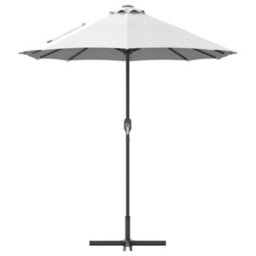 Berkfield Modern Garden Parasol Sand Powder-Coated Steel - thumbnail 6