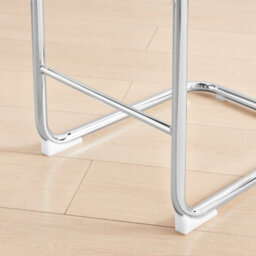 Furniturebox Uk Lorenzo 2X  Tan Faux Leather & Silver Leg Counter Stools - thumbnail 8