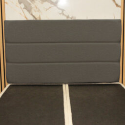 "Urban Textures Luxury 20"" High Boucle Fabric Upholstered Siera Headboard - Grey" - thumbnail 1
