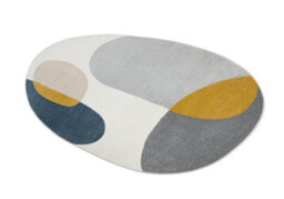 RugsX Carpet Fusion 5706 White Light Grey Gold Shape - Geometric, Modern, Abstract, 160X220 Cm - thumbnail 2