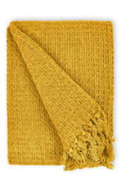 Waffle Collection Recycled Cotton Throw - thumbnail 2