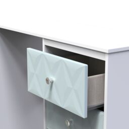 Genoa Ready Assembled Matt Duck Egg Blue & White 6 Drawer Non-Extendable Dressing Table (H)785mm (W)1248mm (D)390mm - thumbnail 4