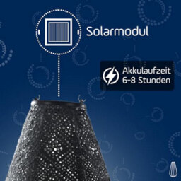 Fallen Fruits Solar Lantern Drop 28 Topaze Dark Grey - thumbnail 2