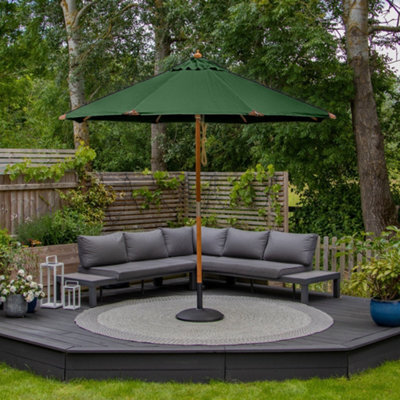 Styx 3M Deluxe Wooden Parasol In Green - image 1