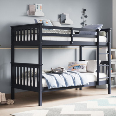 Flair Zoom Wooden Bunk Bed - Grey - image 1