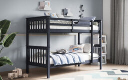 Flair Zoom Wooden Bunk Bed - Grey - thumbnail 3
