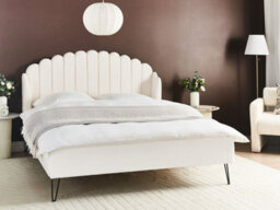 Beliani Bed Boucle Ambillou 160 X 200 Cm (Eu King Size) Off-White - thumbnail 2