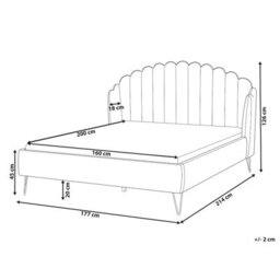 Beliani Bed Boucle Ambillou 160 X 200 Cm (Eu King Size) Off-White - thumbnail 3