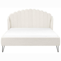 Beliani Bed Boucle Ambillou 160 X 200 Cm (Eu King Size) Off-White - thumbnail 4
