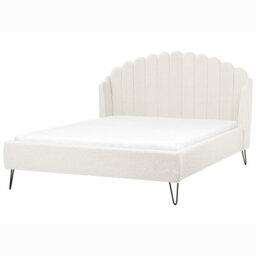 Beliani Bed Boucle Ambillou 160 X 200 Cm (Eu King Size) Off-White - thumbnail 7