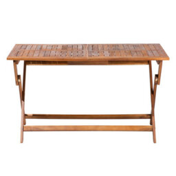 Beliani Garden Dining Table Cento 140 Cm 75 Cm Acacia Wood Brown - thumbnail 4