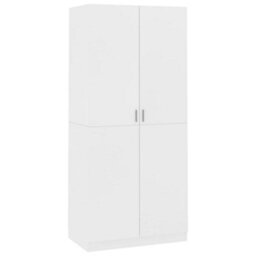 Vidaxl Wardrobe White 90X52X200 Cm Engineered Wood Wardrobes