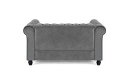 Home Detail Chester 2 Seater Sofa, Grey Velvet - thumbnail 3