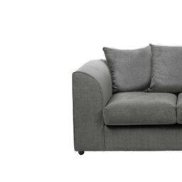 Furnishings For Less UK Casper Soft Chenille Fabric Fabric 2 Seater Sofa Grey - Scatter Back - thumbnail 2