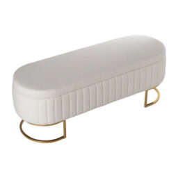 Upholstered Bench Bed End Window Seat Ottoman Storage Stool Bedroom - thumbnail 5