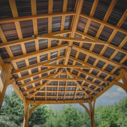 Backyard Discovery Barrington Cedar Wood Outdoor Patio Gazebo With Powerport 6.1M X 3.7M (20Ft X 12Ft) - thumbnail 6
