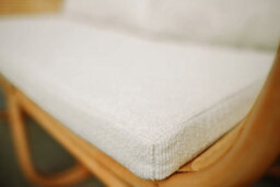 Nordlys Natural Rattan And Beige Fabric Armchair Exotic Boho Living Room - thumbnail 8