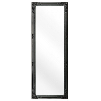 Beliani Wall Mirror Fougeres 50 Cm 130 Cm Black - image 1